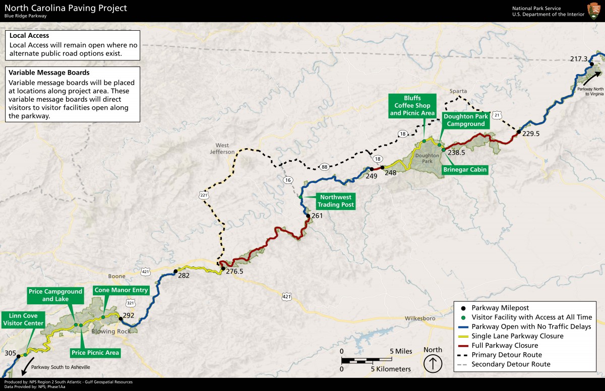 NPS: Blue Ridge Parkway Begins Major Road Project In North Carolina ...